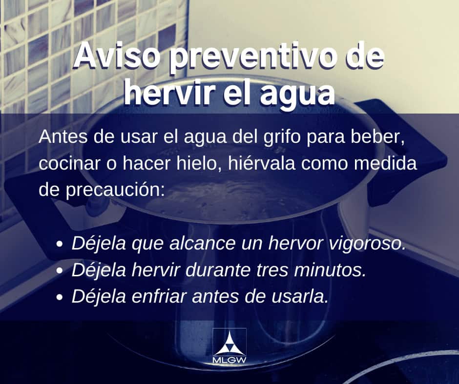 MLGW pide seguir hirviendo el agua para consumo hasta nuevo aviso MLGW Foto1