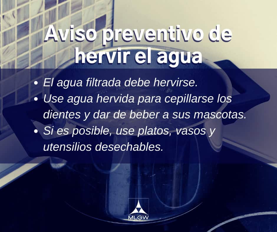 MLGW pide seguir hirviendo el agua para consumo hasta nuevo aviso MLGW Foto2