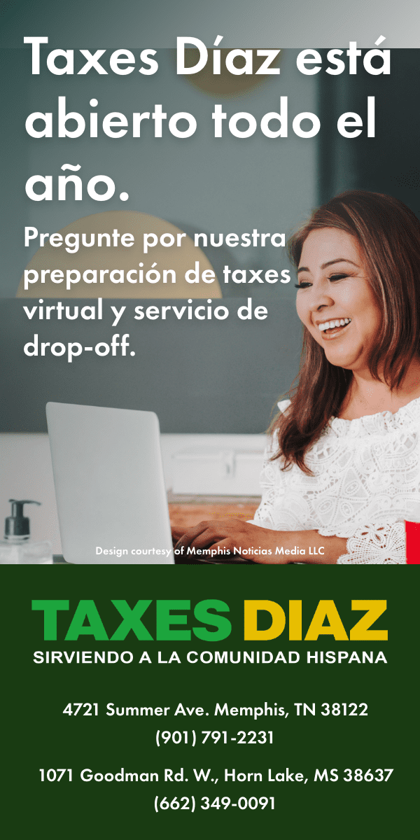 Half Page Ad-IMU-Taxes Diaz | by Memphis Noticias