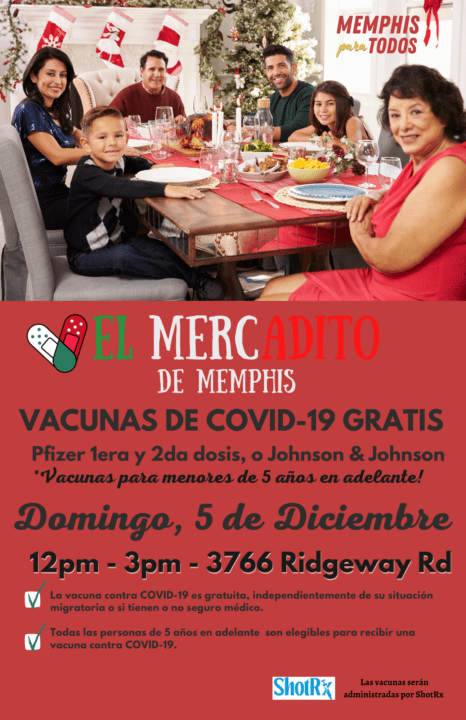 Evento de vacunación contra COVID-19 el domingo 5 de diciembre | Comunidad by Memphis Noticias