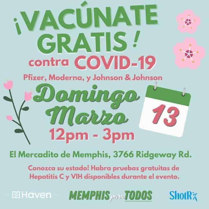 Jornada de vacunación contra COVID-19 en El Mercadito de Memphis | Noticia by Memphis Noticias