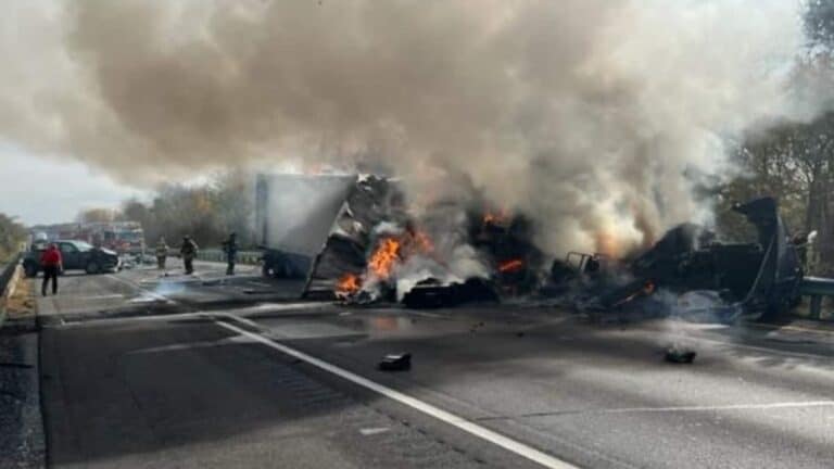 1 herido en un accidente de tránsito que involucró a un camión cisterna en la I-24