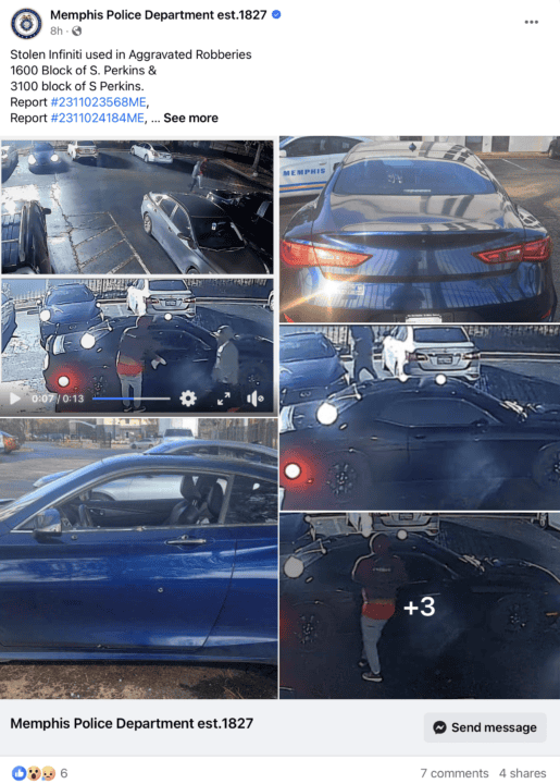 Policía busca a dos sospechosos tras oleada de robos y abandono de vehículo Screenshot 2023 11 14 at 11.38.38%E2%80%AFPM