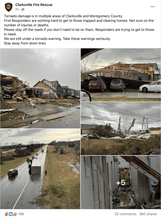 Una séptima persona en Tennessee ha muerto debido a tormentas que produjeron tornados Screenshot 2023 12 09 at 11.05.42%E2%80%AFPM