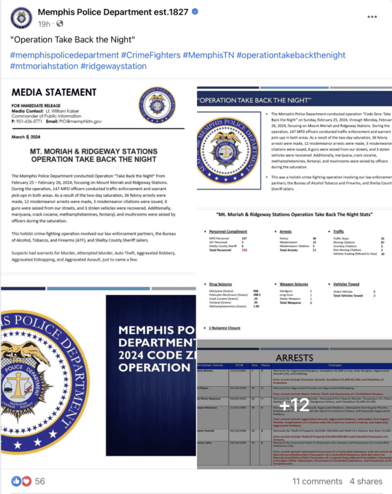MPD realiza 36 arrestos por delitos graves, desarticulando redes criminales en una ofensiva policial sin precedentes en Memphis at Memphis Noticias | 1 MPD realiza 36 arrestos por delitos graves, desarticulando redes criminales en una ofensiva policial sin precedentes en Memphis Screenshot 2024 03 06 at 10.05.52%E2%80%AFAM