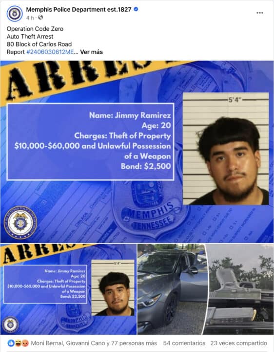 Dos hombres están siendo acusados de robar el auto de una mujer en East Memphis at Memphis Noticias | 1 Dos hombres están siendo acusados de robar el auto de una mujer en East Memphis Screenshot 2024 07 11 at 1.14.15%E2%80%AFPM