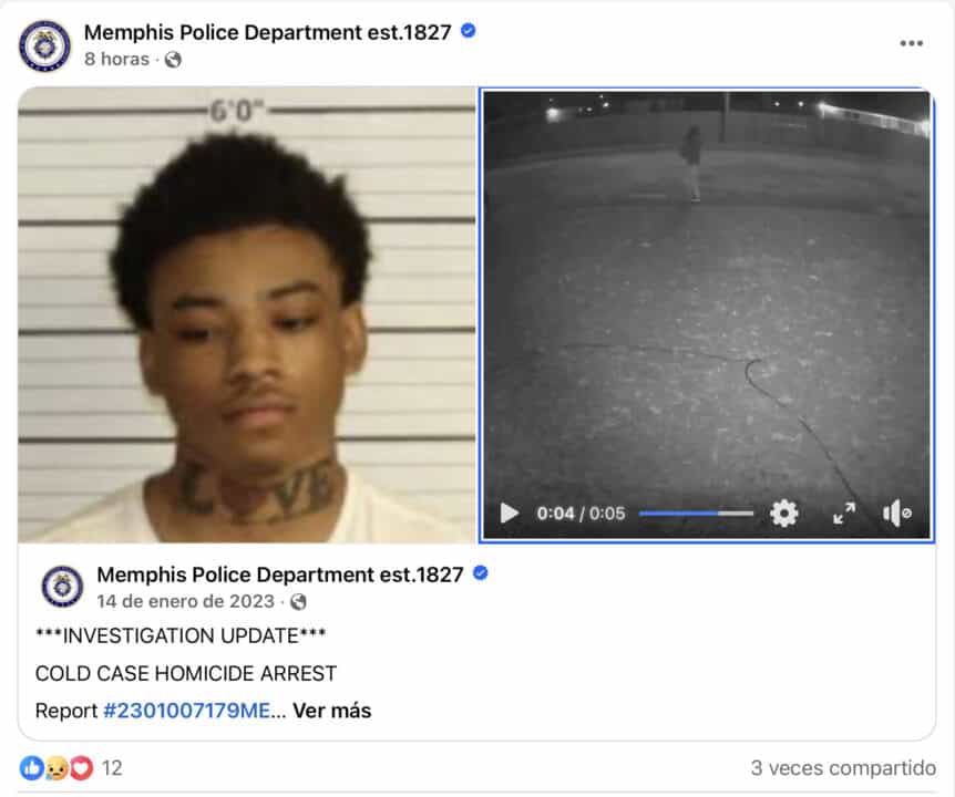 Vinculan a joven de 19 años con tres homicidios en Memphis Screenshot 2024 12 13 at 1.21.01%E2%80%AFAM