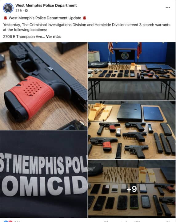 Capturan a dos presuntos pandilleros buscados por asesinato en West Memphis at Memphis Noticias | 1 Capturan a dos presuntos pandilleros buscados por asesinato en West Memphis Screenshot 2025 02 02 at 11.58.42%E2%80%AFAM