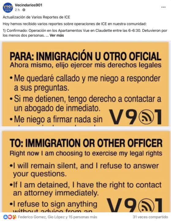 ICE realiza múltiples operativos en Memphis, según Vecindarios 901 Screenshot 2025 02 18 at 3.04.31%E2%80%AFPM