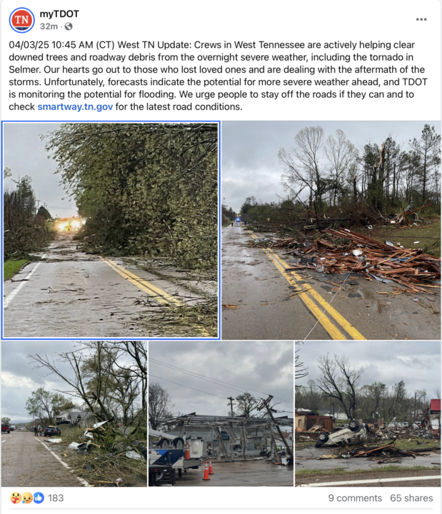 Clima severo en Tennessee: Fuertes tormentas dejan 4 muertos y persiste el riesgo de inundaciones Screenshot 2025 04 03 at 11.23.14%E2%80%AFAM
