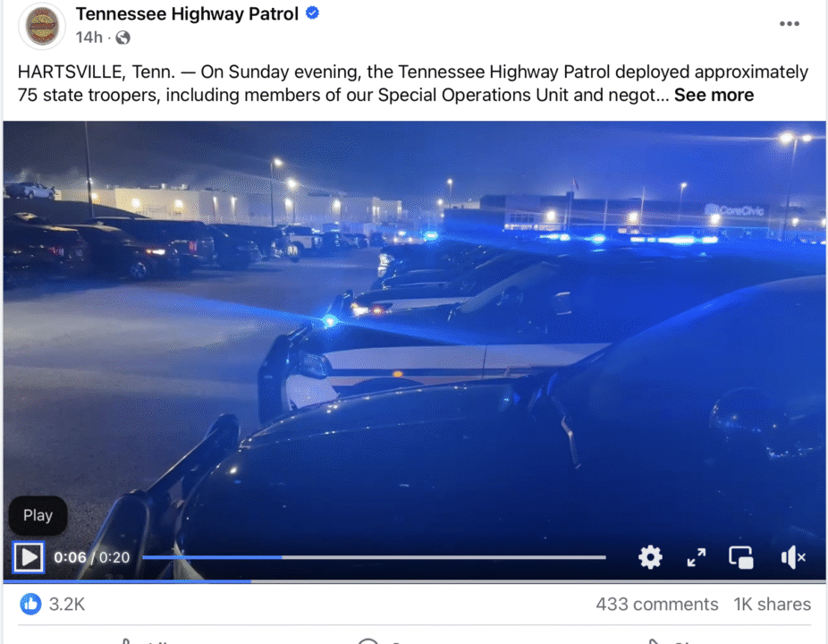Motín sacude el mayor centro penitenciario de Tennessee: 75 agentes desplegados para contener disturbios Screenshot 2025 06 09 at 6.02.27%E2%80%AFPM