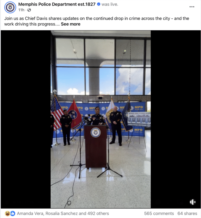 Cifras de la policía revelan disminución de la violencia en Memphis, pero los desafíos persisten dice directora Screenshot 2025 07 01 at 11.34.14%E2%80%AFPM