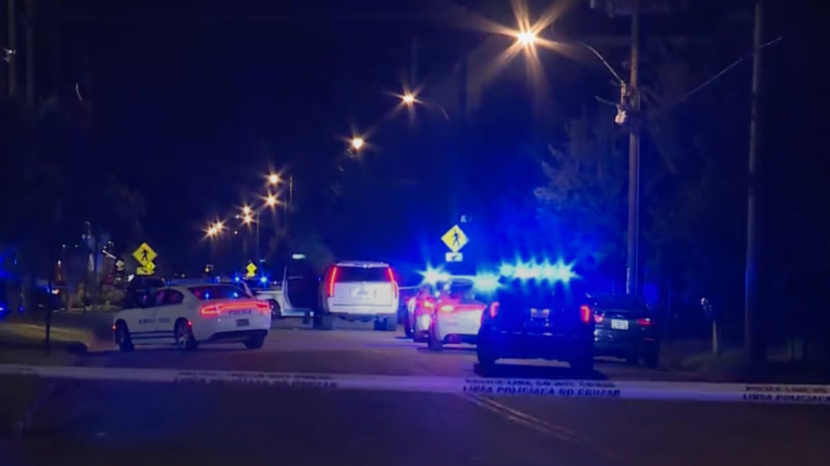 Vehículos de policía y patrullas en la calle con luces encendidas. — memphisnoticias.com