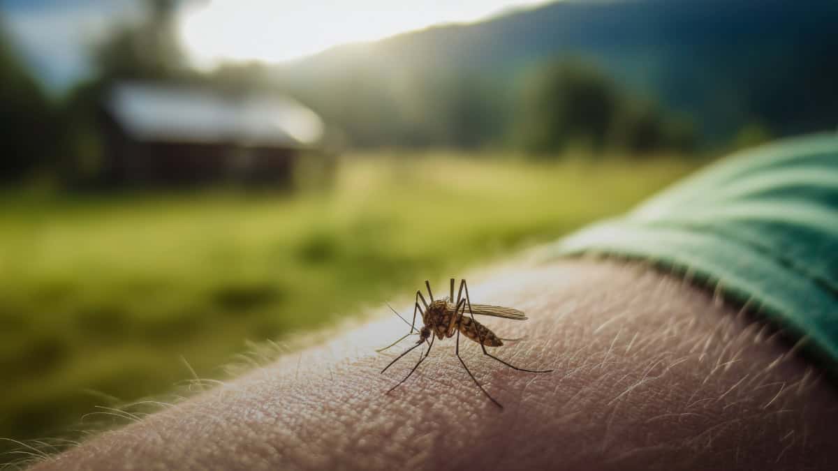 Un mosquito sobre la piel en un campo en Memphis, Tennessee. — memphisnoticias.com