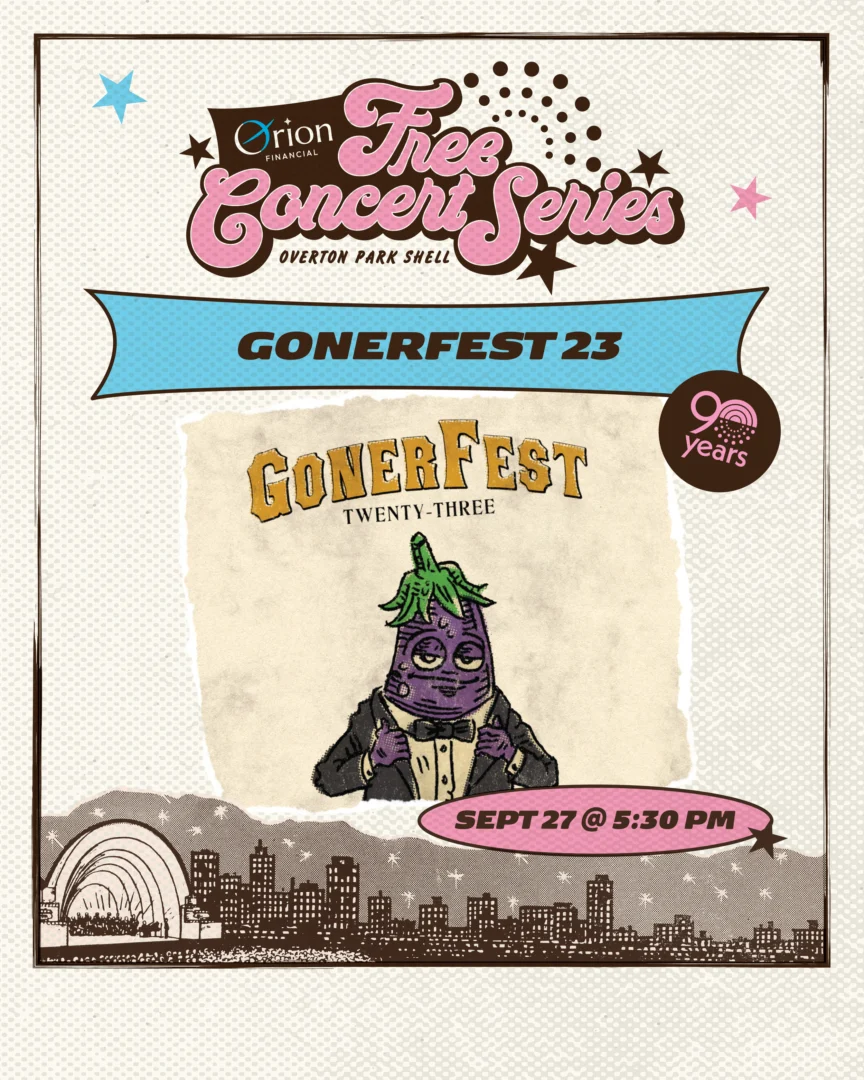 Cartel de Gonerfest 23 en Overton Park Shell