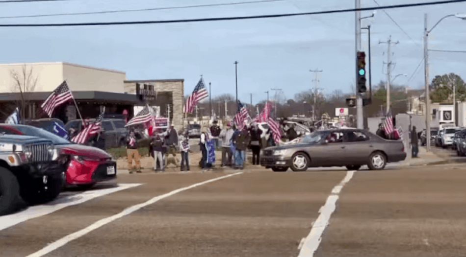 Protesta Pro Trump en Memphis