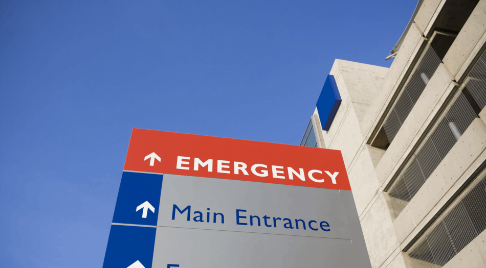 emergency room sign