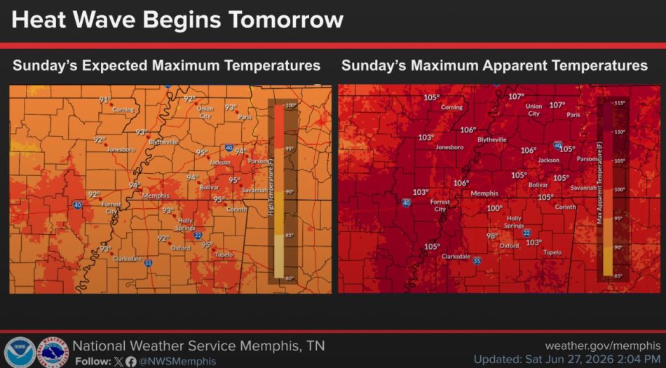 nws-memphis-heat-wave-temperature-map-june-28-2026